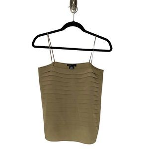 CLUB MONACO PLEATED OLIVE GREEN CAMI SIZE XS